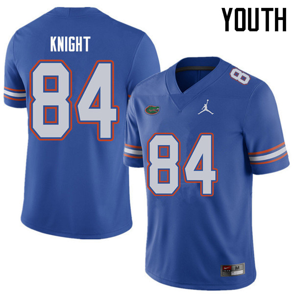 Jordan Brand Youth #84 Camrin Knight Florida Gators College Football Jerseys Sale-Royal - Click Image to Close